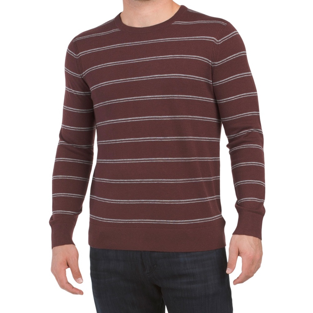 NWT THEORY Merino Wool Blend Riland Striped Sweater